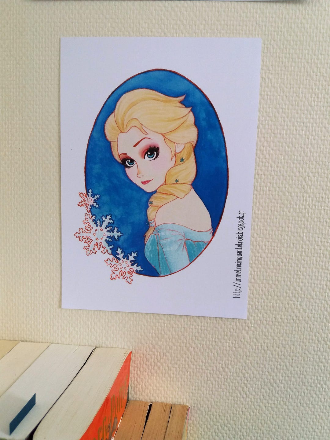 Elsa Frozen / Reine Des Neiges Print / Impression 21 X 29,7 Cm A4 - Etsy