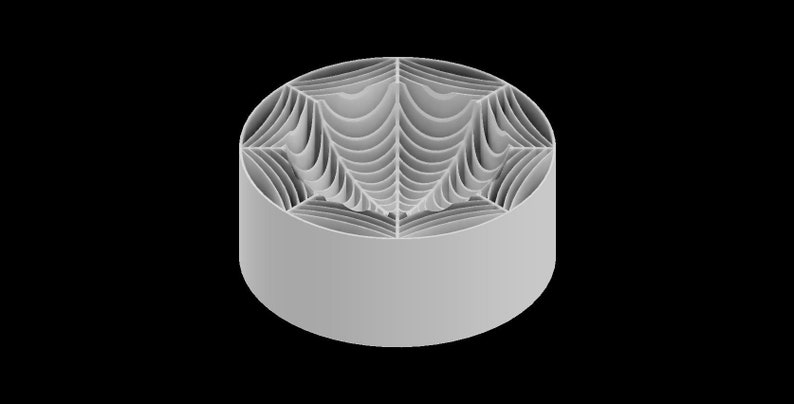 3D-printade skålformar spiderweb white
