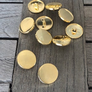 10 pièces en or blanc, métal argenté, diamètre 10 mm, 15 mm, 20 mm ou 23 mm image 2