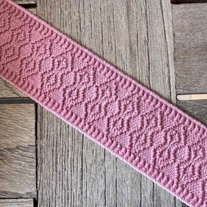 Altrosa Gummiband Band elastisch dehnbar 4cm breit Borte strukturiert