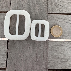 weiß Kunststoff Schnalle für Bandbreite von 2,5cm oder 4cm