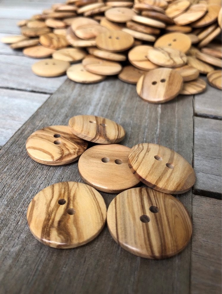 Olive Wood burned 40mm Toggle Buttons for Coats 