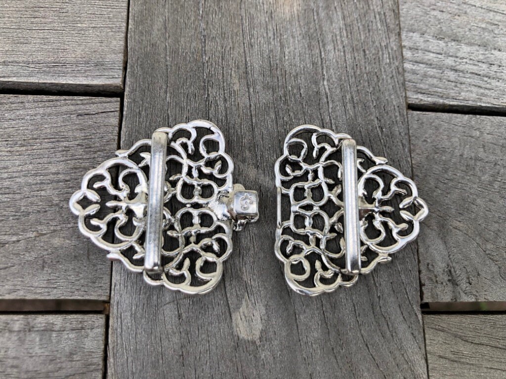 5 Stück Antike Metall-Knöpfe Aus Silber – Für Tracht, Dirndl & Gewand, Größe 22 Mm, Made In Germany