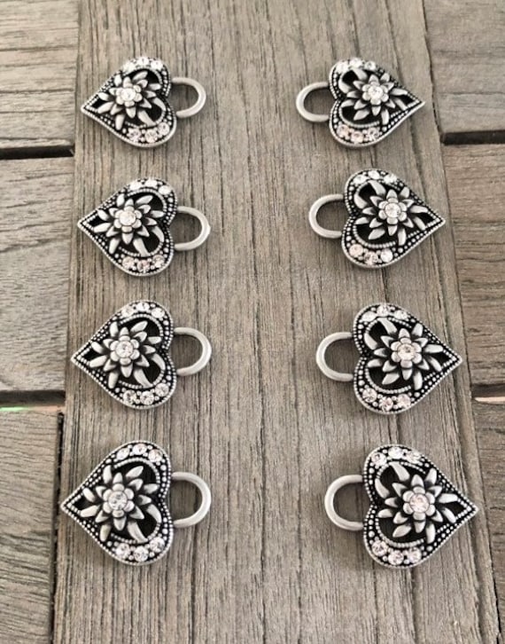6x Trachtenknöpfe Aus Messing – Edelweiß-Motiv, 15 Mm, Made In Germany