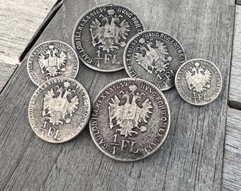 6 pezzi argento antico eisenfarben klassische Metall Knöpfe con motivo Adler in 6 dimensioni