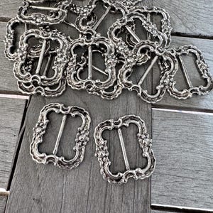 1 Stück silber altsilber farben Metall Schnalle wie Vintage für 23mm Band