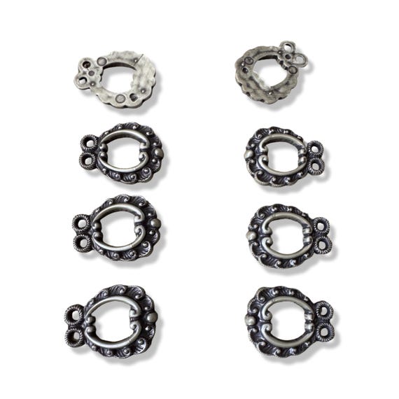 20 Stück leichte Kunststoff Ösen Miederösen aus Plastik für Dirndl Tracht 21mmx16mm