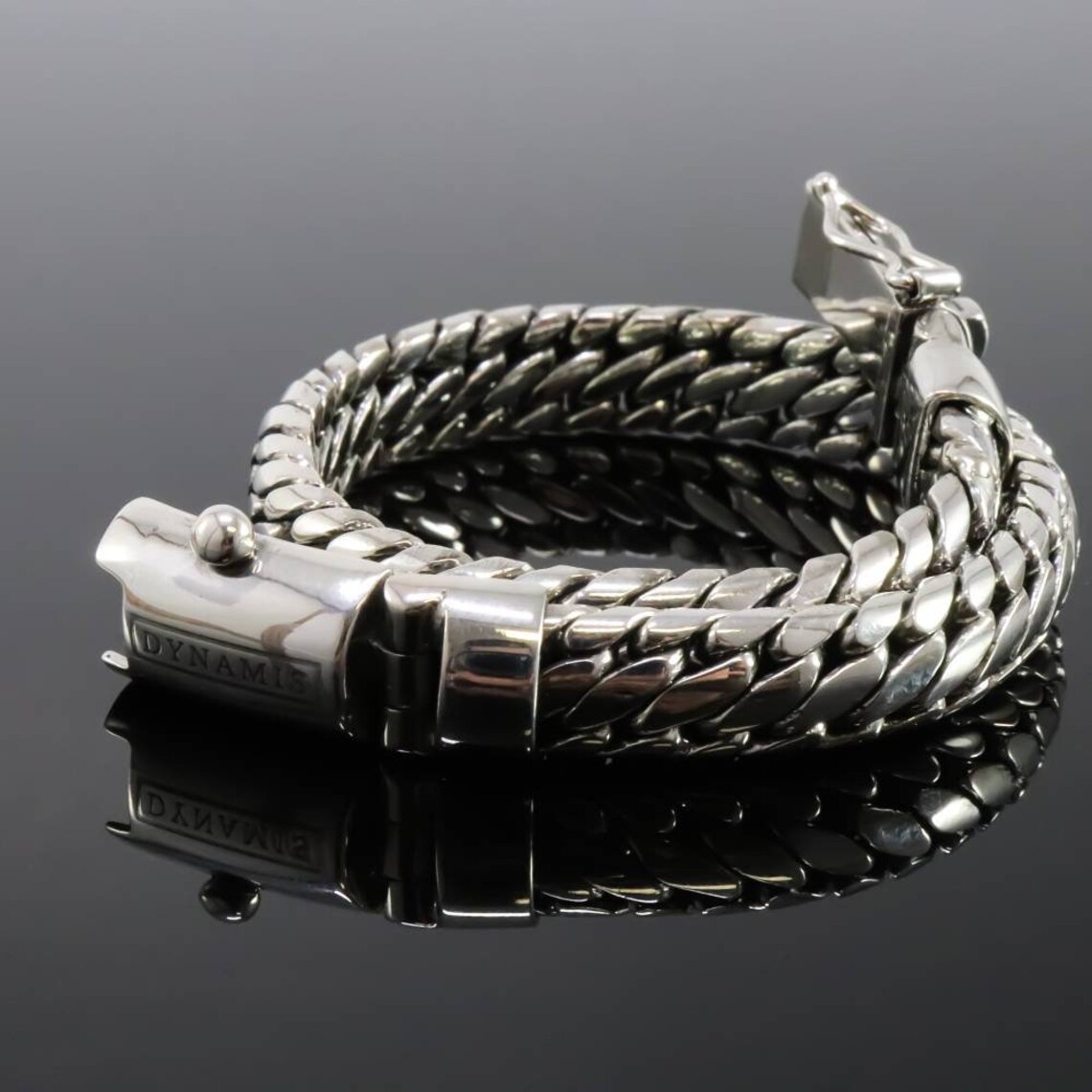 Woven Snake Bracelet Men's Heavy Handmade Bali Sterling Etsy