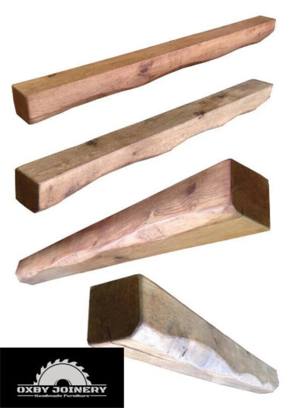 Solid Oak Mantelpiece Floating Shelf 6x6 Inch Waxed Handmade Etsy UK