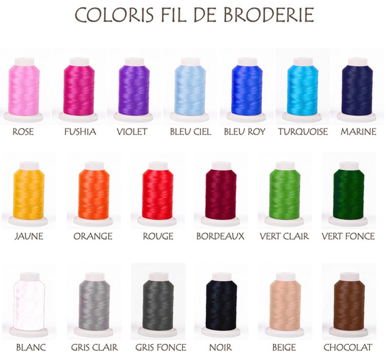 Tablier de cuisine personnalisé et brodé avec un prénom, un texte, 100% coton TOP QUALITE, 20 coloris, 20 motifs, cadeau femme homme 画像 8