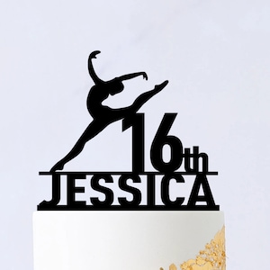 Gymnastics cake topper - Gymnastics Birthday Cake Topper - Gymnastics Party Decoration - Gymnastics Birthday Party Cake Topper B006