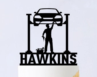 Car Fixer Cake Topper - Car Mechanic Birthday Cake Topper - Car Mechanic Birthday Party Decor - auto mechanic Cake Topper B048