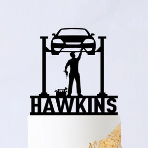 Car Fixer Cake Topper - Car Mechanic Birthday Cake Topper - Car Mechanic Birthday Party Decor - auto mechanic Cake Topper B048
