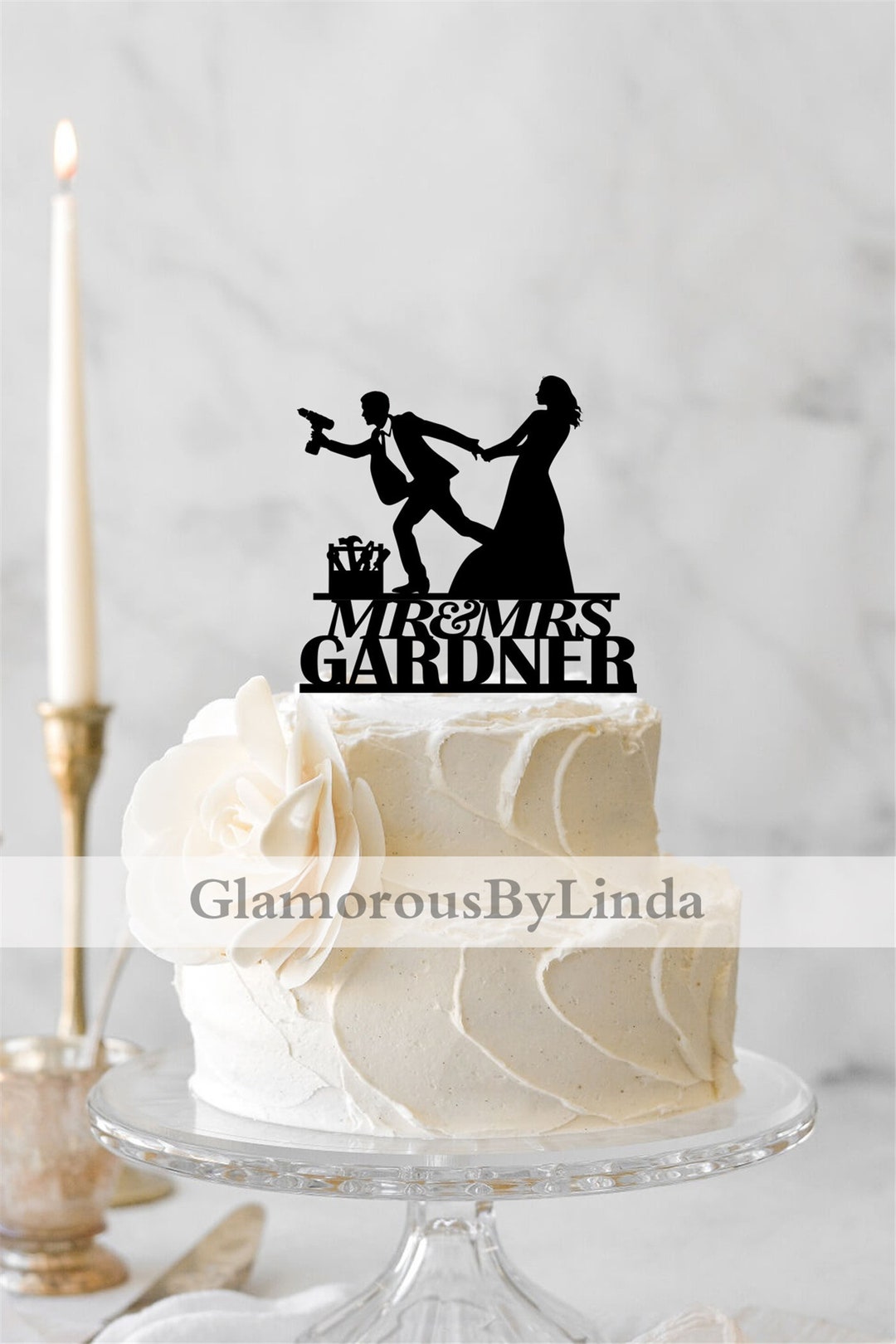Mechanic Cake Topper - Builder Wedding Cake Topper - Plumber Custom ...