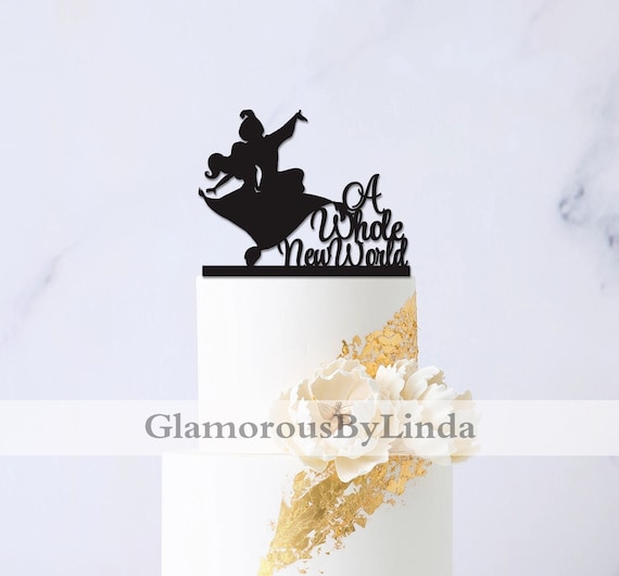 Aladdin And Jasmine Cake Topper Disney Wedding Cake Topper Etsy 日本