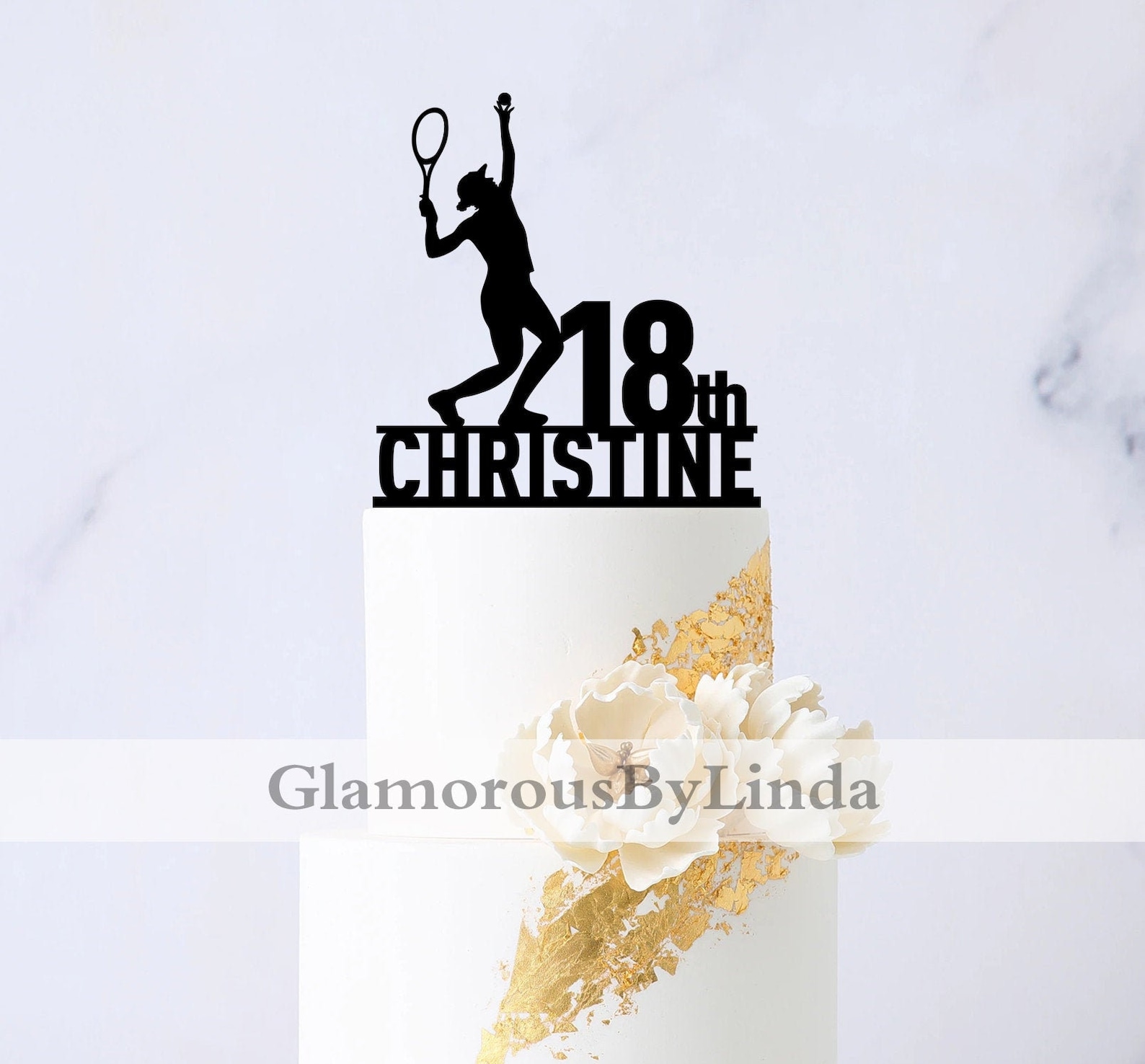 Tennis Cake Topper Tennis Birthday Cake Topper Tennis Etsy