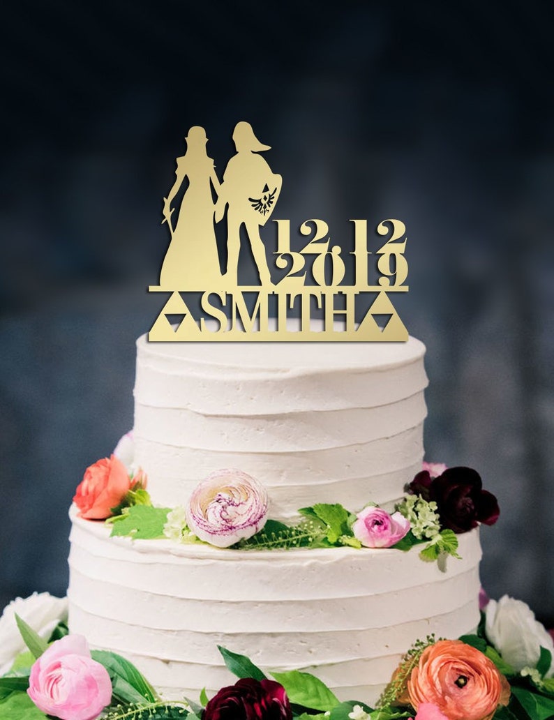 Lien Et Zelda Wedding Cake Topper Fairytale Wedding Custom Etsy