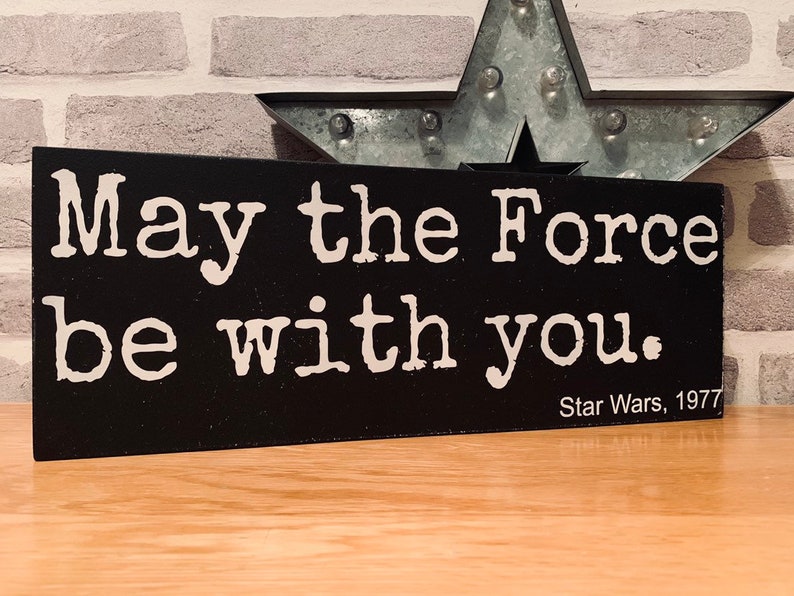Que la Force soit avec vous Star Wars citation de film Etsy