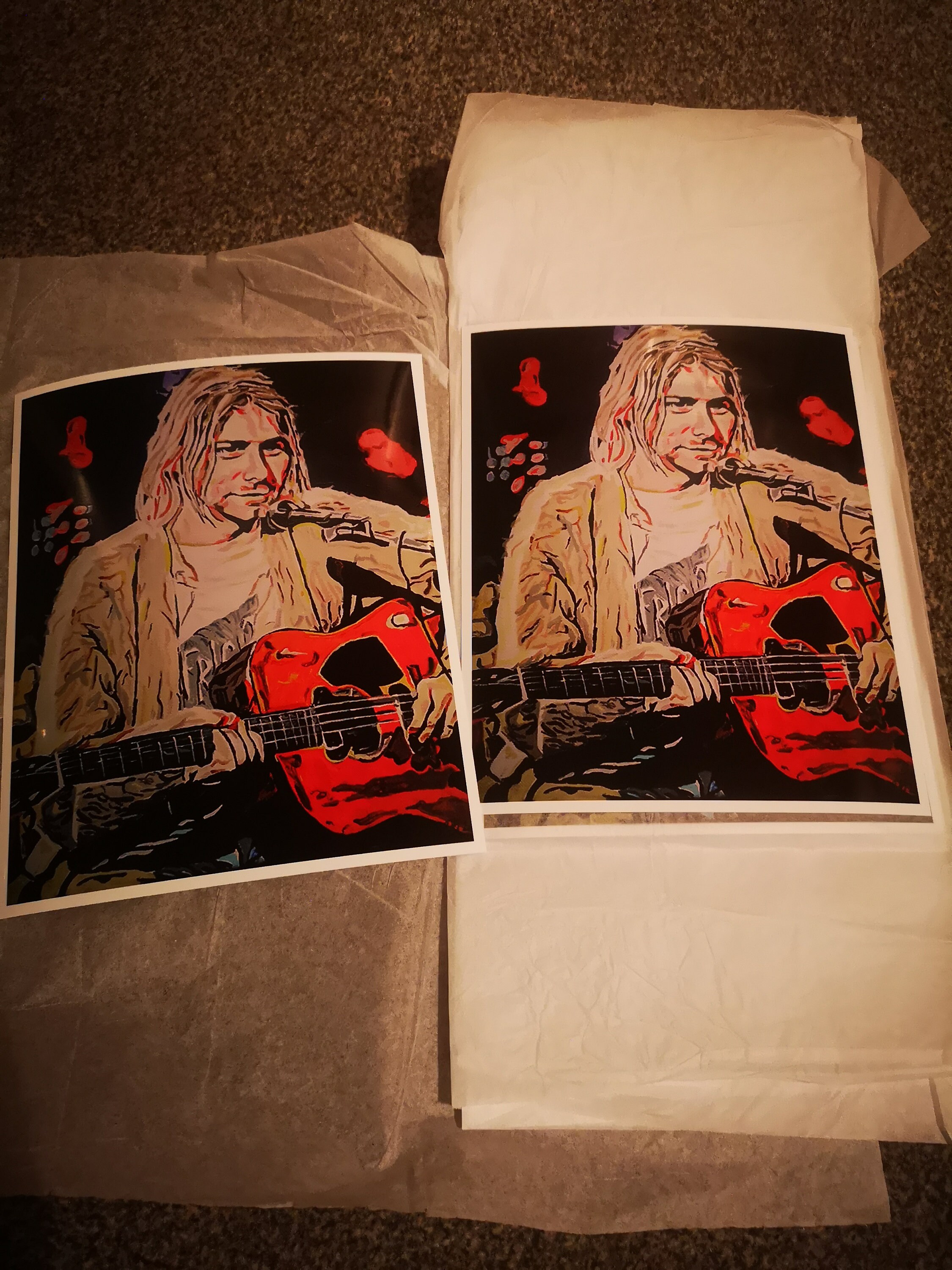Kurt Cobain Art Print - Etsy