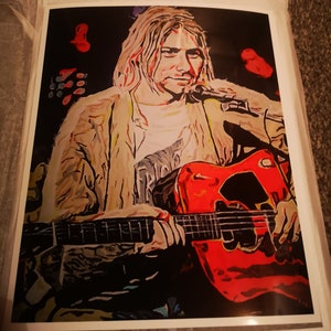 Kurt cobain art print
