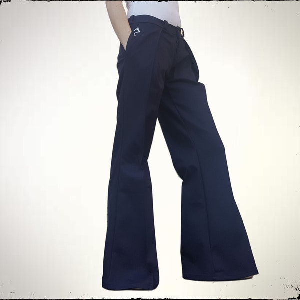 Jean flare bleu, jean Y2K pour femme, jean français original, jean années 2000, BaZinga