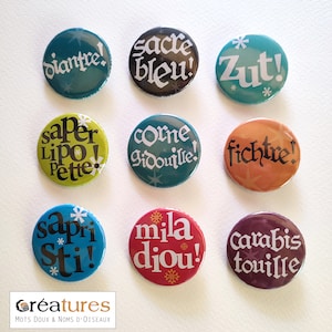 Badge of your choice pretty words chosen Old interjections