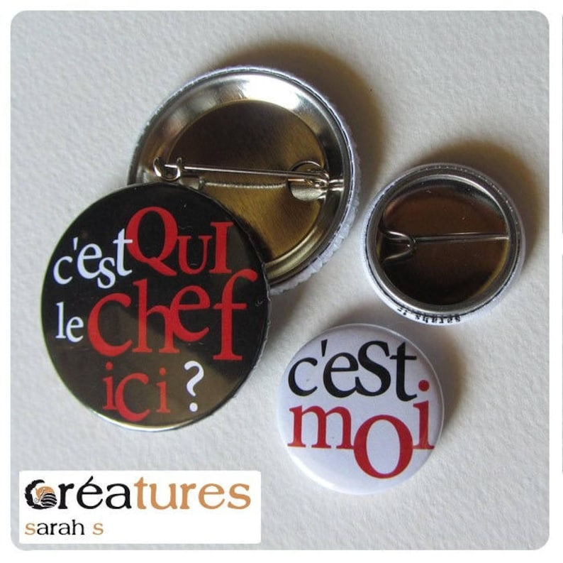 Badges graphic design Who is the chef here This is me image 1