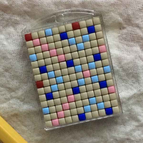 Cris-Cross Word Board Game Pixel Keychain Key Ring