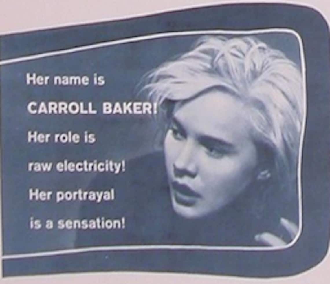 Original, Vintage Baby Doll, 1956 US Movie Poster, Carroll Baker