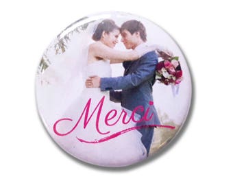 Wedding photo thank you magnet