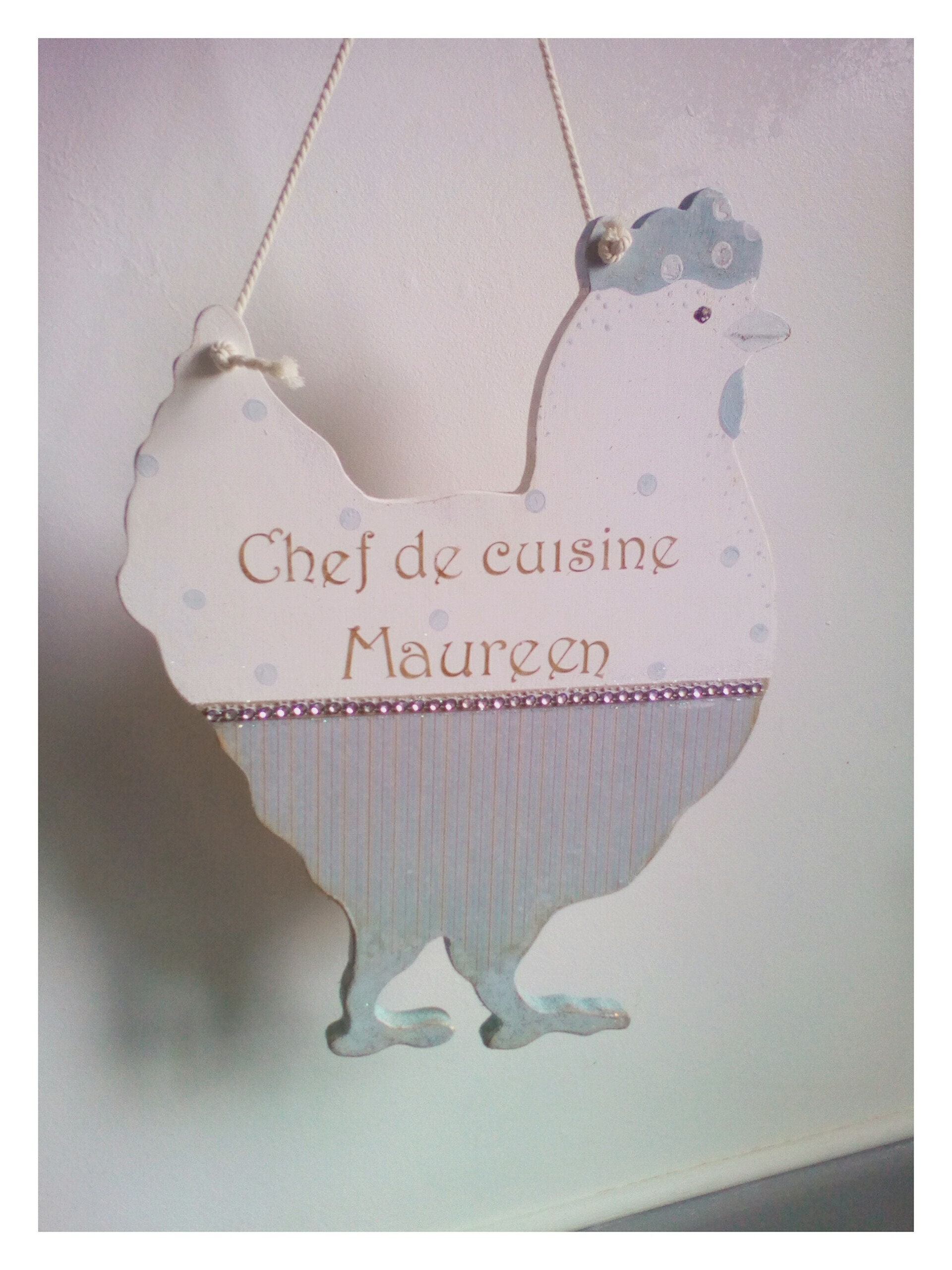 Poulet Personnalisé, Cadeau Des Amateurs de Poulet, Décoration Cuisine, Personnalisé.