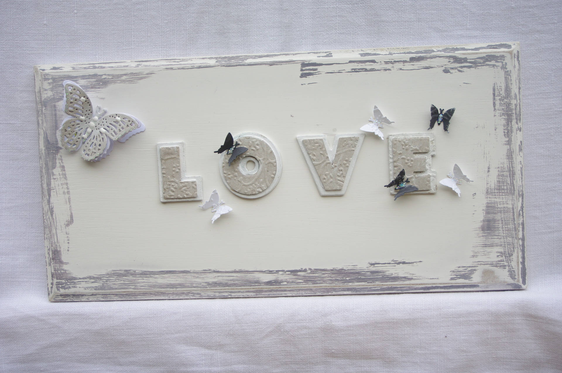 Plaque en Bois, Plaque Murale Papillon, Décoration, Décoration Papillon