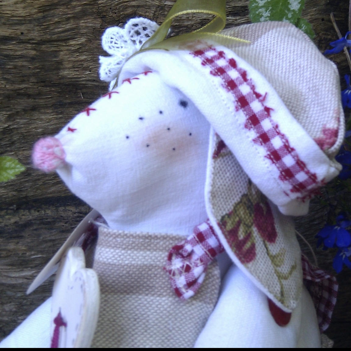 Lapin Décoratif, Décoration Intérieure, Cadeau Unique, de Fête Des Mères, Lapin en Tissu.