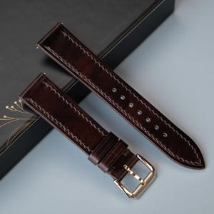 MUSEUM Calf Leather Watch Strap, Custom Watch Strap, Handmade Watch Strap, 26mm 24mm 23mm 22mm 21mm 20mm 19mm 18mm 17mm 16mm 15mm 14mm 12mm