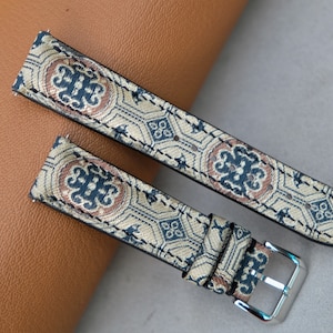 Fabric Watch Strap: Handmade Vintage Style, Custom Size