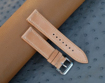 Handmade Shinki Hikaku Shell Cordovan Leather Watch Band
