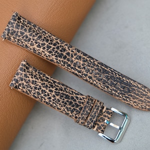 Handmade Leather Watch Strap: Custom Sizes 16mm-26mm