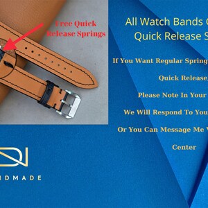 Gray Alligator Leather Watch Band, Custom Watch Band, Vintage Watch Band, Handmade Watch Band, 26mm 24mm 23mm 22mm 21mm 20mm 19mm 18mm 17mm image 7