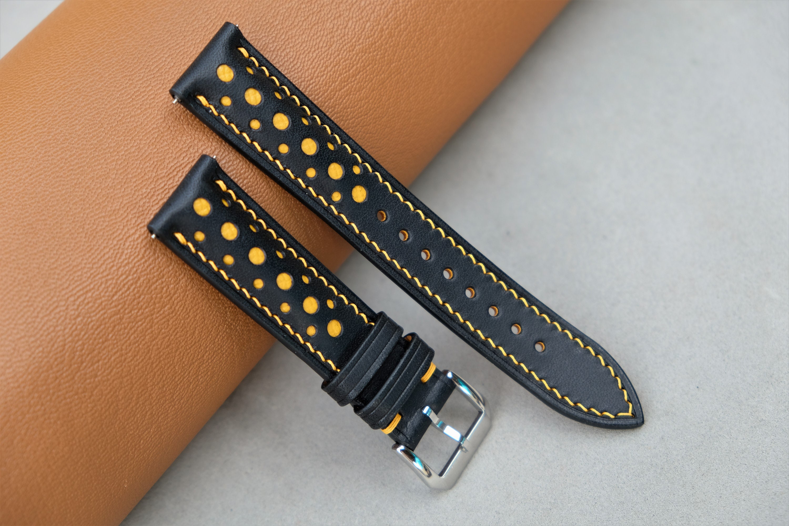 DNleatherhandmade EPI Leather Watch Strap, Gray Watch Strap, Vintage Watch Strap, Custom Watch Strap, Handmade Watch Strap, 26mm25mm24mm23mm22mm21mm20mm19mm18