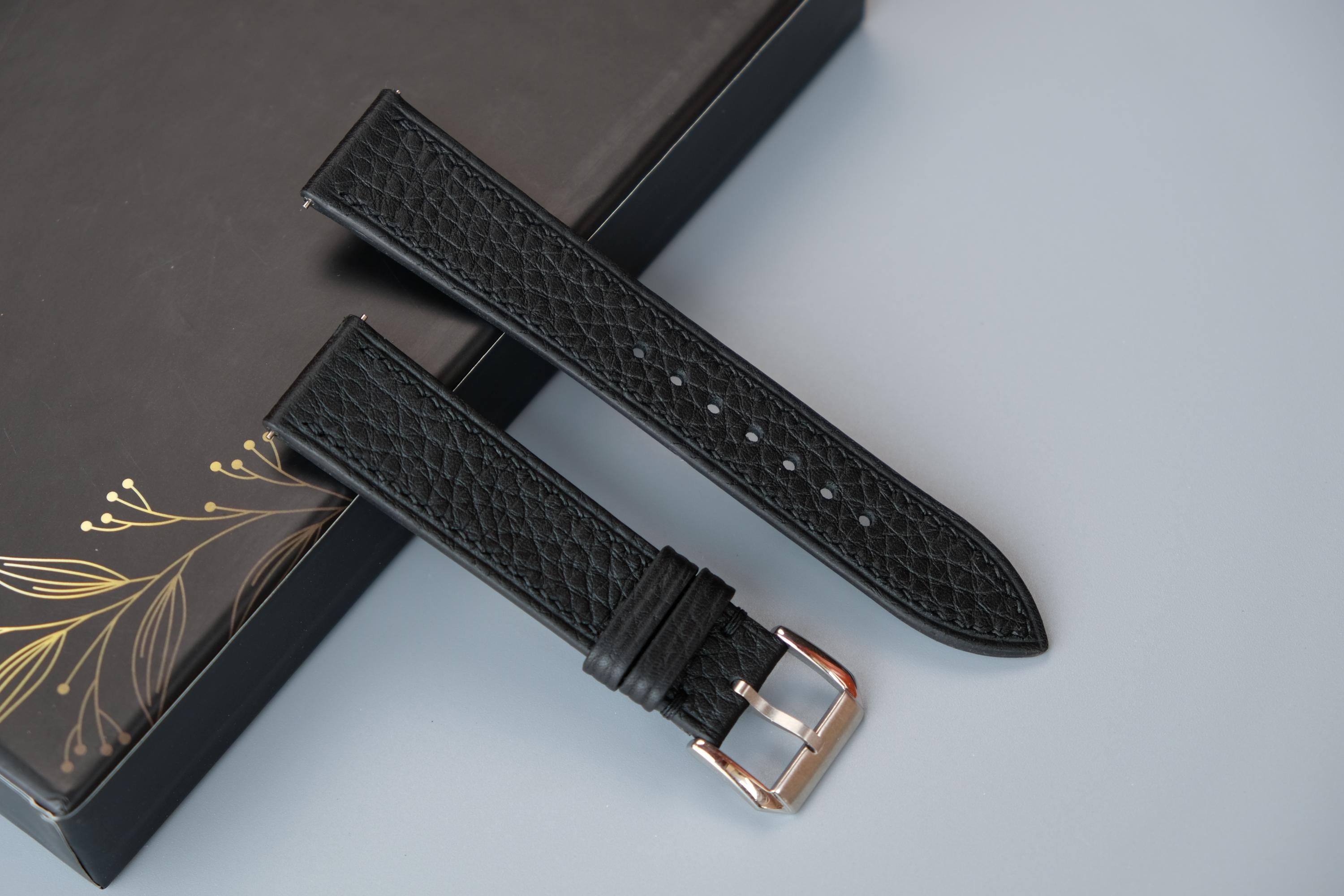 Cinturino Per Orologio In Pelle Di Vitello Da 12 Mm - Foto 9