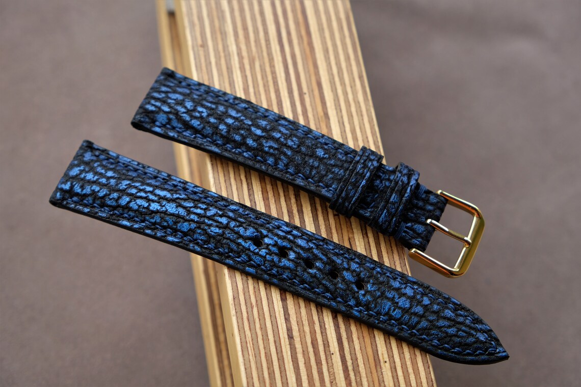 blue shark watch strap