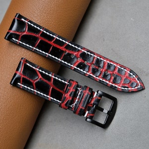 Custom Handmade Leather Watch Strap: Vintage Style, Sizes 16mm-26mm