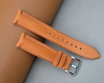 BUTTERO Leather Watch Band: Handmade Custom Vintage Style