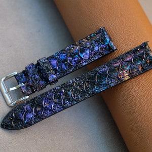 Carp Watch Strap, Handmade Watch Strap, Custom Wacth Strap, Vintage Watch Strap, 26mm 24mm 23mm 22mm 21mm 20mm 19mm 18mm 17mm 16mm 14mm image 2