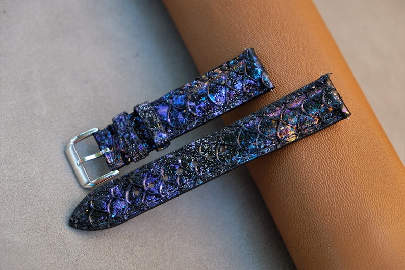 Carp Watch Strap, Handmade Watch Strap, Custom Wacth Strap, Vintage Watch Strap, 26mm 24mm 23mm 22mm 21mm 20mm 19mm 18mm 17mm 16mm 14mm image 2