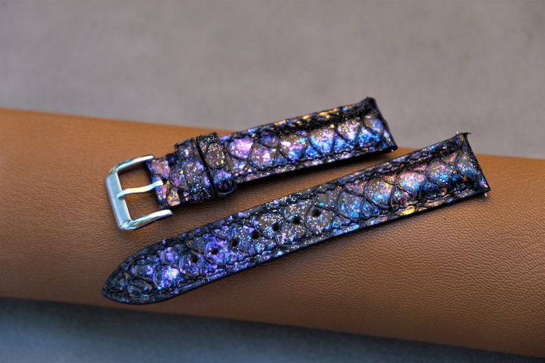 Carp Watch Strap, Handmade Watch Strap, Custom Wacth Strap, Vintage Watch Strap, 26mm 24mm 23mm 22mm 21mm 20mm 19mm 18mm 17mm 16mm 14mm image 3