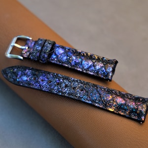 Carp Watch Strap, Handmade Watch Strap, Custom Wacth Strap, Vintage Watch Strap, 26mm 24mm 23mm 22mm 21mm 20mm 19mm 18mm 17mm 16mm 14mm image 4
