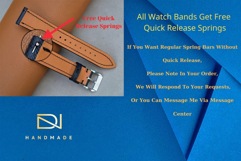 Carp Watch Strap, Handmade Watch Strap, Custom Wacth Strap, Vintage Watch Strap, 26mm 24mm 23mm 22mm 21mm 20mm 19mm 18mm 17mm 16mm 14mm image 6
