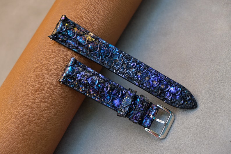 Carp Watch Strap, Handmade Watch Strap, Custom Wacth Strap, Vintage Watch Strap, 26mm 24mm 23mm 22mm 21mm 20mm 19mm 18mm 17mm 16mm 14mm image 1