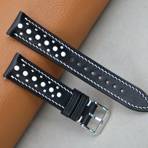Buttero Leather Watch Band: Handmade Vintage Style, Custom Sizes